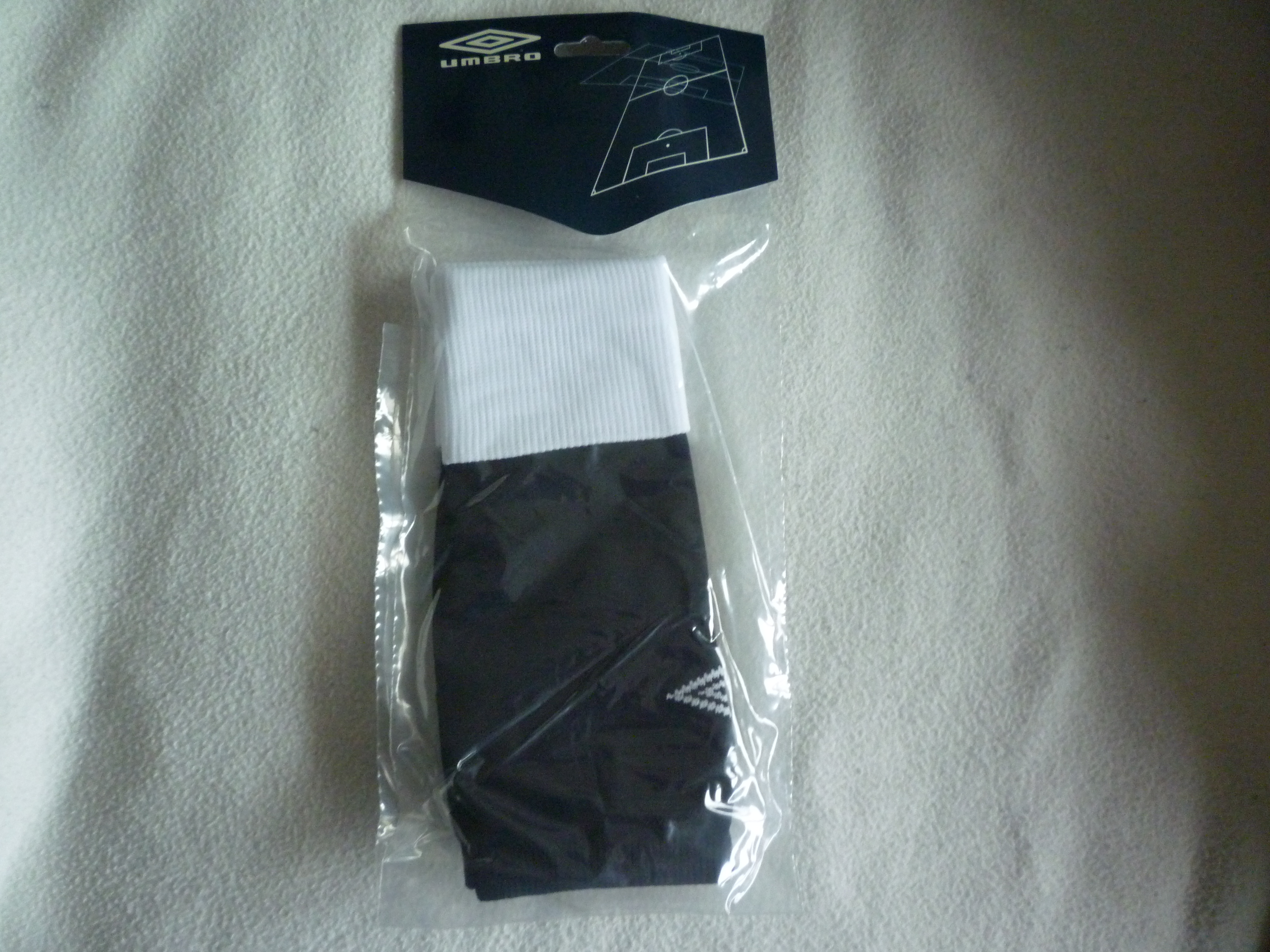 10 x Umbro Football Rugby PE Hockey Referee Sock UK M Black & White New