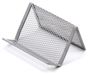 One Off Joblot of 410 Esselte Mesh Business Card Holder Silver