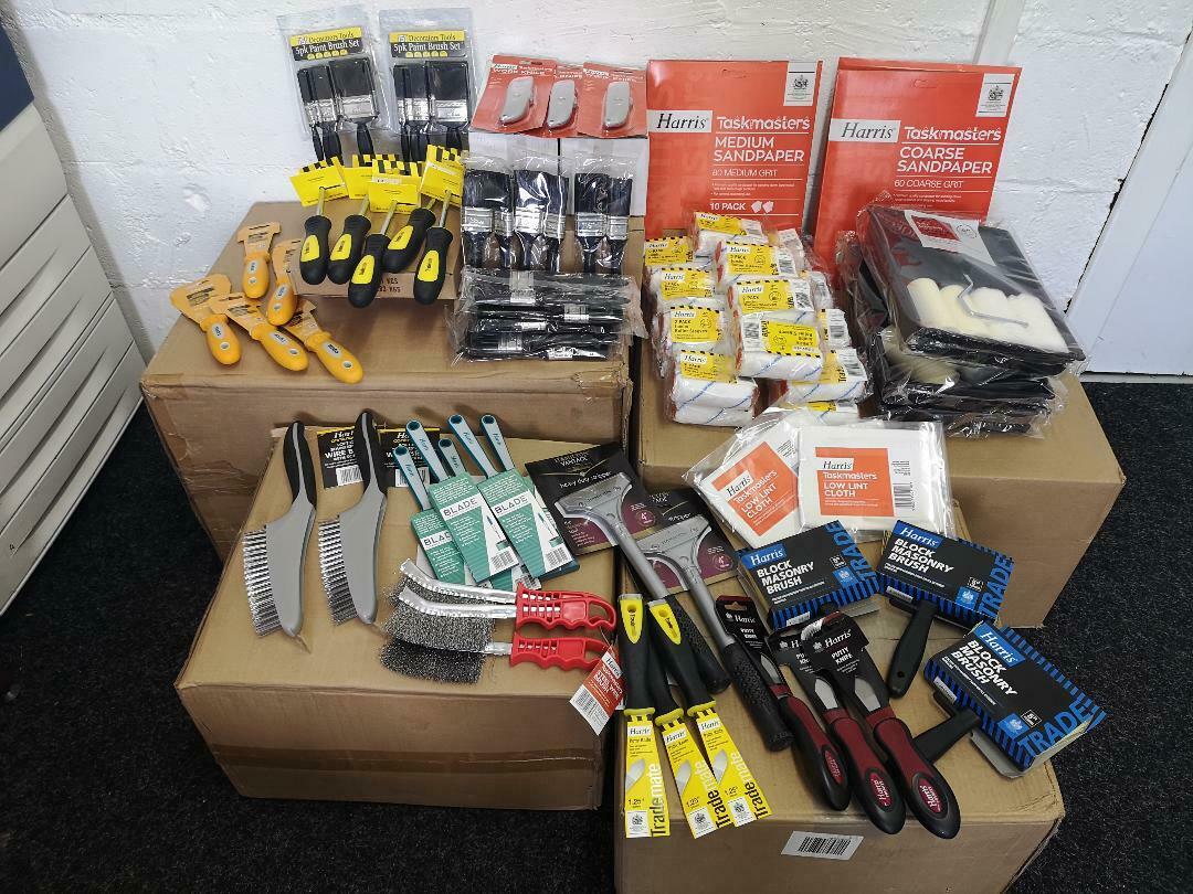 HUGE JOBLOT - 470 x TOP BRANDS GREAT STOCK DIY DECOR TOOLS CARBOOT RRP £2290