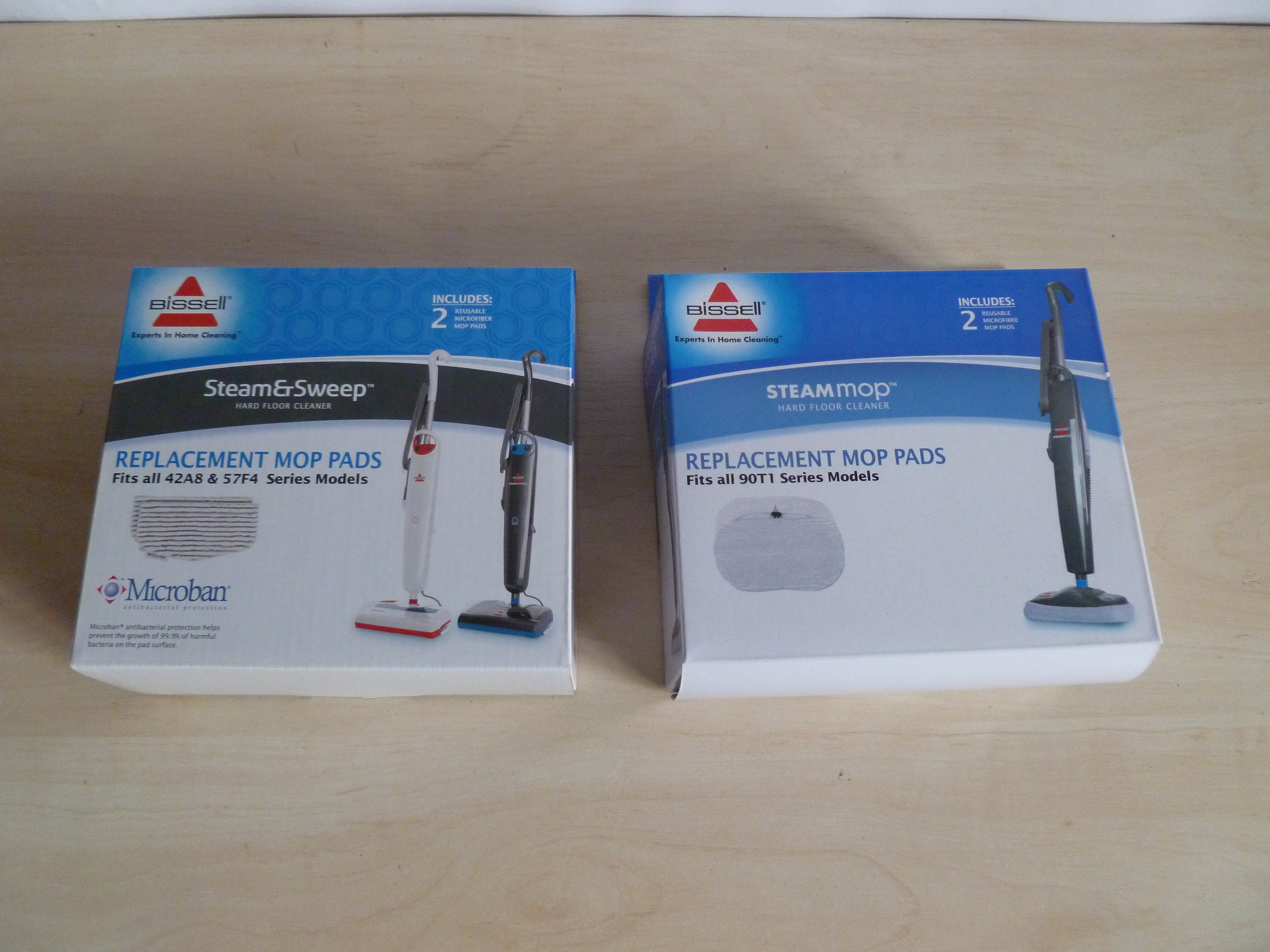 114 x Bissell Genuine Steam Mop Steam & Sweep 2 pack pads Retail boxed