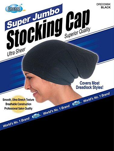 Dream Super Jumbo Ultra-Stretch Stocking Cap BLACK DRE039BK