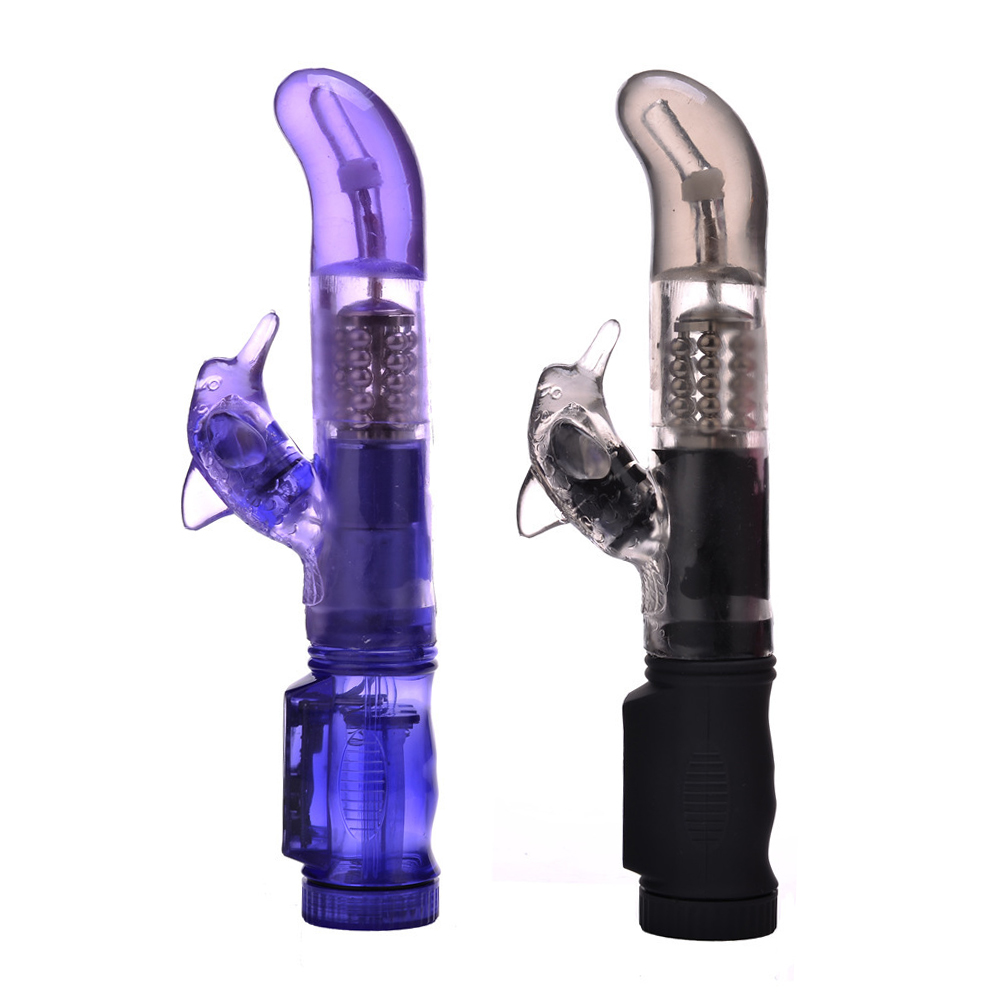 5 pcs - Multi Speed Passion Wave Dolphin Vibrator – 2 Random Colours|GCAP101-Black/Purple|UK SELLER