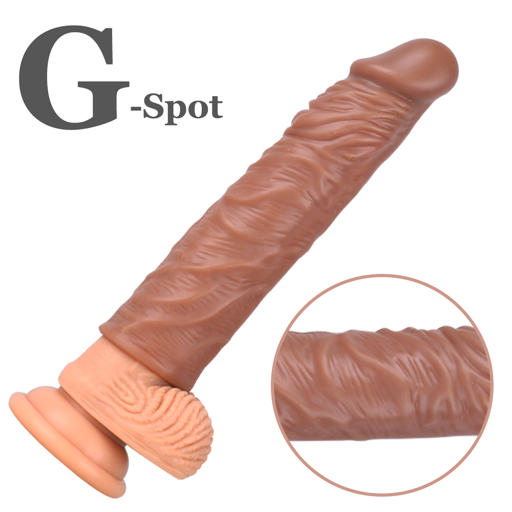 10pcs - Extra Inches Penis Extender Long Sleeve Store Sperm Realistic Texture G-Spot|GCAP130-NO Battery|UK SELLER