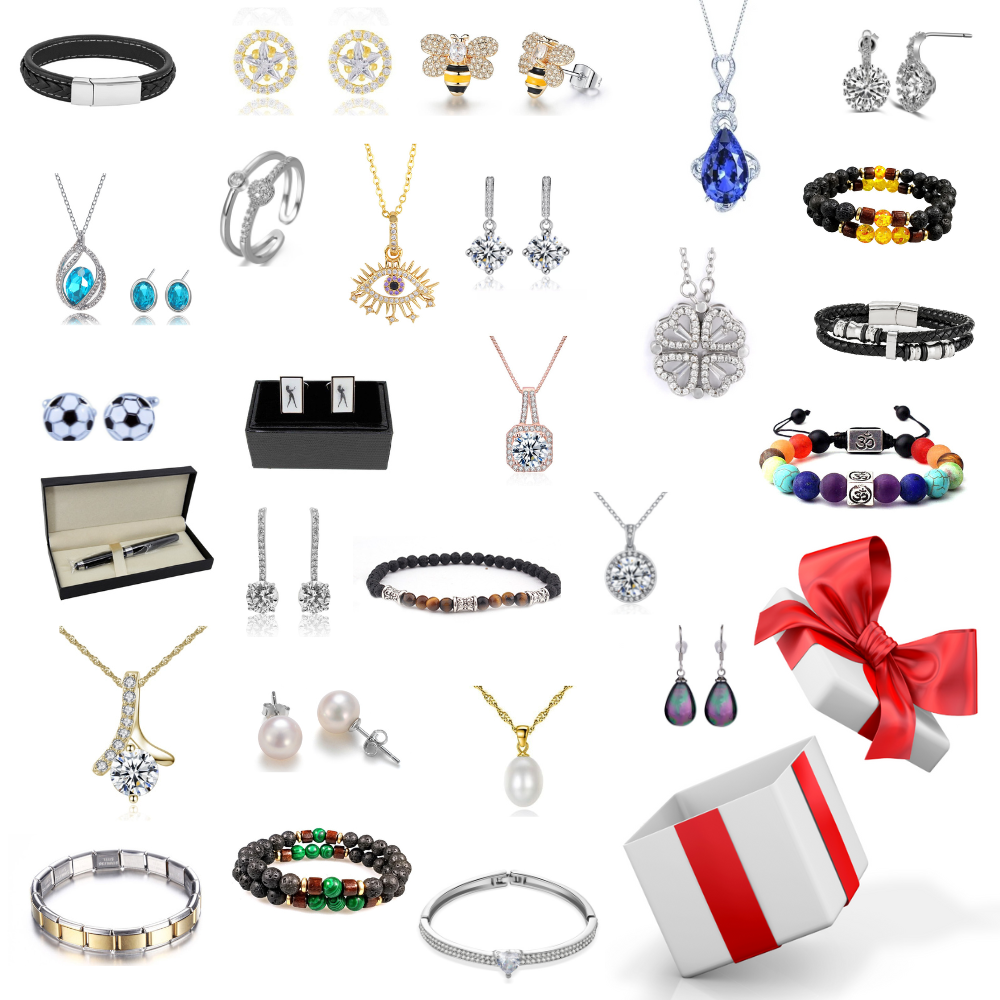 20 pcs Randomly - Couple Premium Jewellery Bundle with Gift Box|GCJSET015-Couple Mystery|UK SELLER