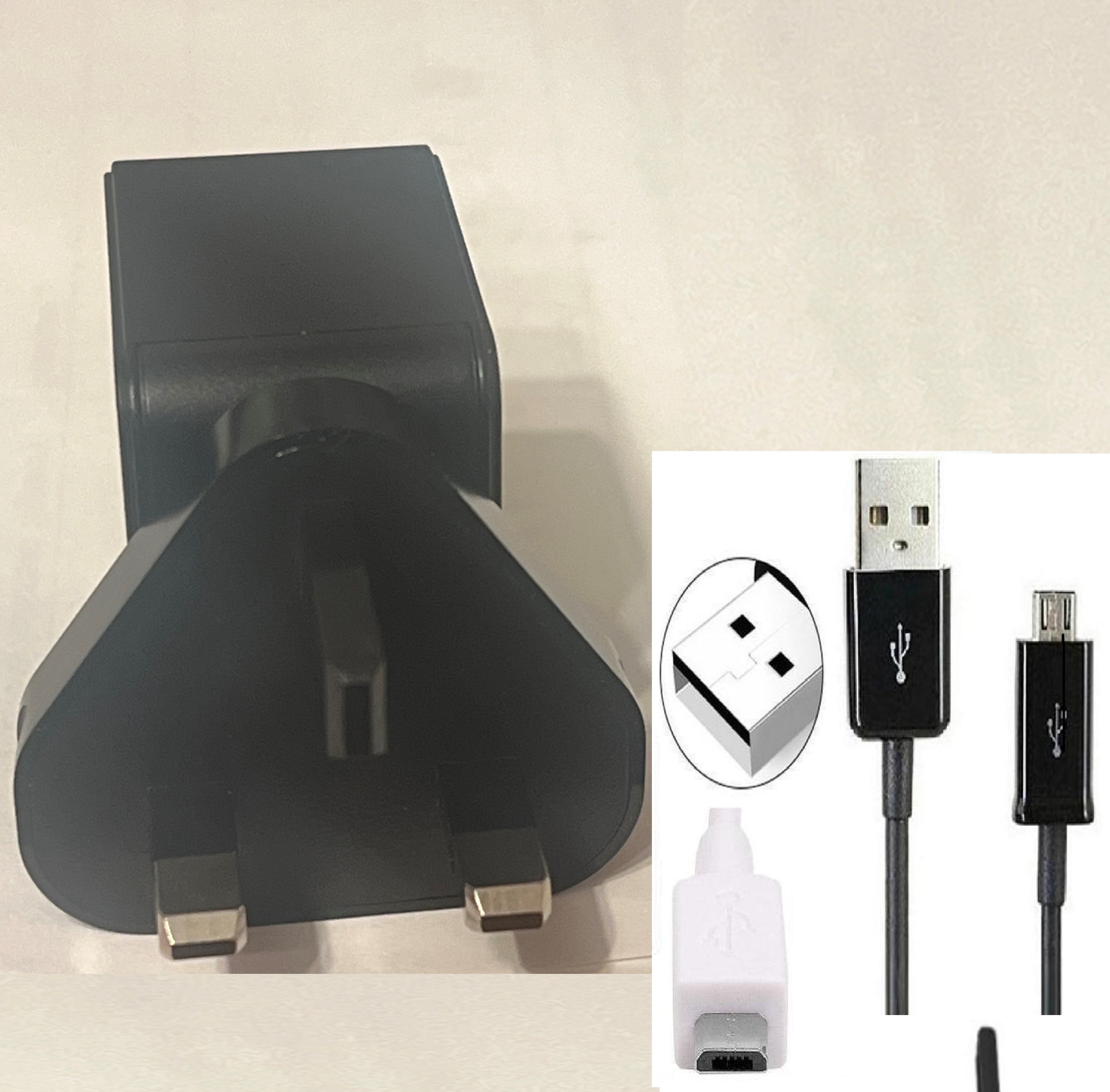 10 X Genuine Micro-USB Charger Adapter BULK lot wholesale  for Samsung huawei iPhone etc 