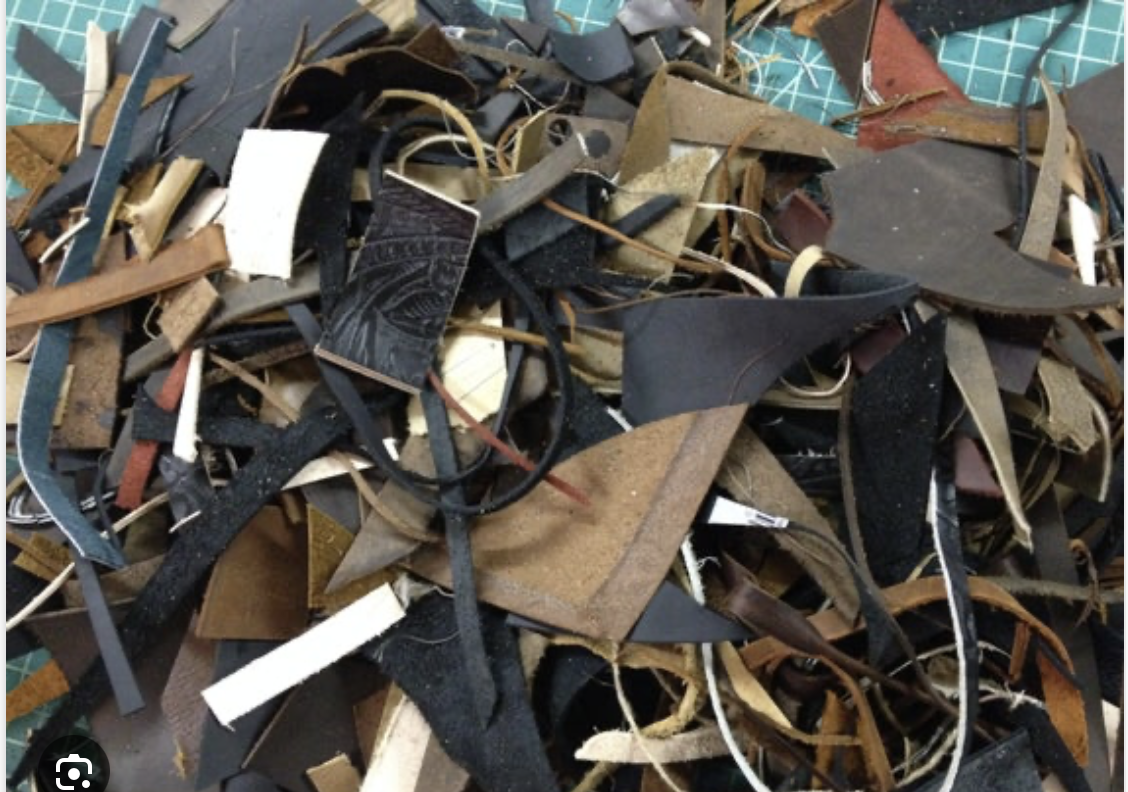 40ft container leather scrap