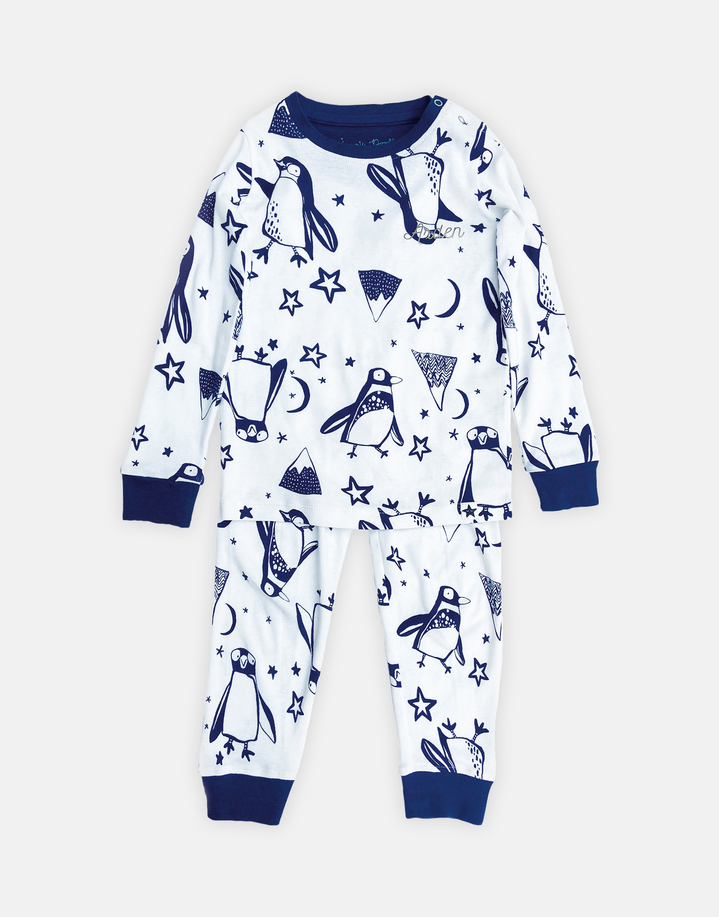 Jammie Doodles Penguin PJ's Adult small to XL