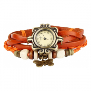 One Off Joblot of 8 Women's Orange Butterfly Watch Bracelet