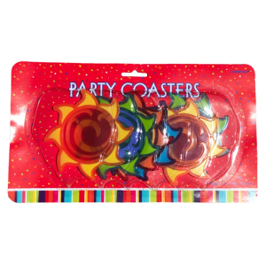 One Off Joblot of 59 Amscan Plastic Sun Party Coaster Packs (6Pcs)