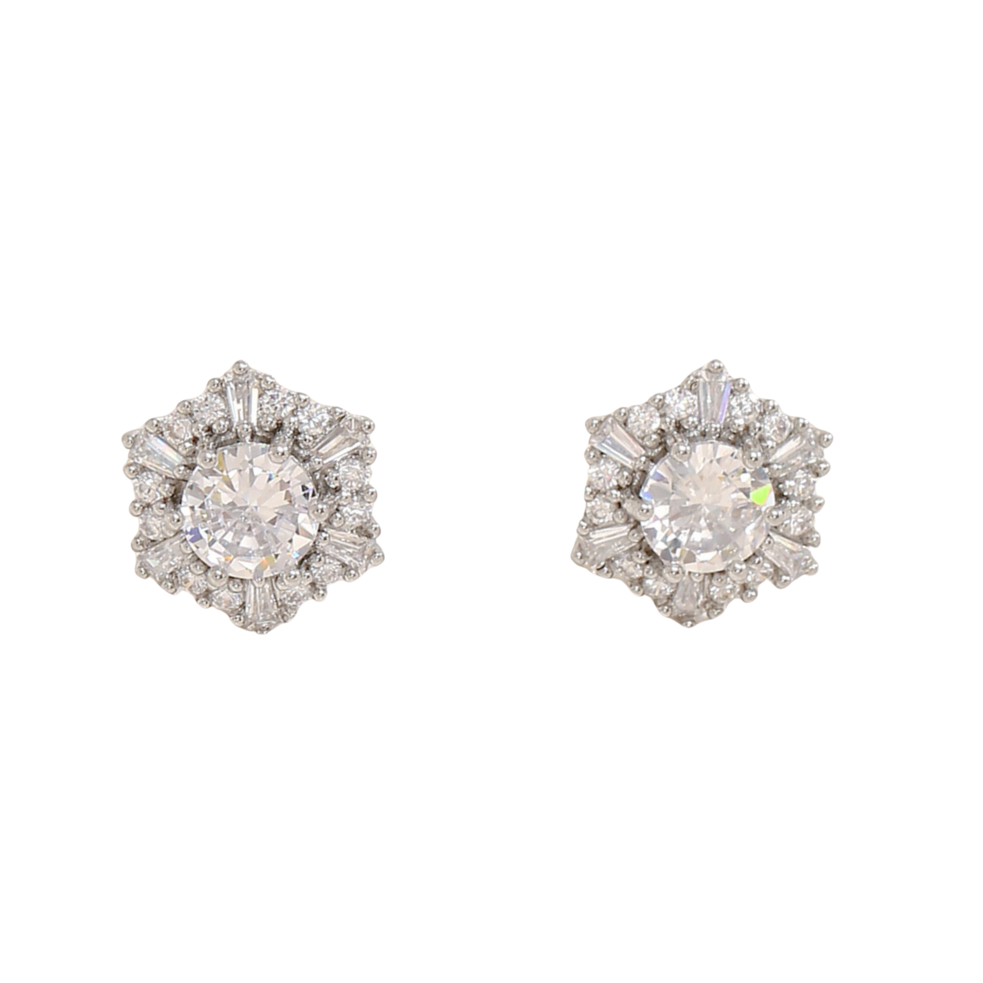 10pcs-Women Elegant Crystal Flower Cluster Stud Earrings|GCJ705|UK seller