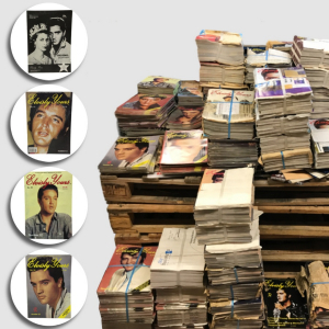 Pallet of 5,000 Mixed Official Elvisly Yours Vintage Magazines