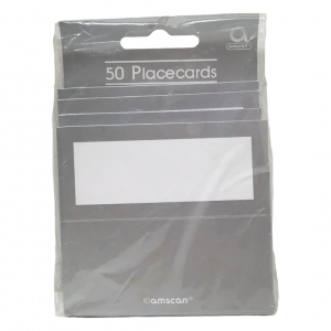 One Off Joblot of 49 Amscan Silver Placecard Packs (50Pcs)