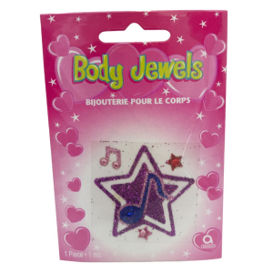 One Off Joblot of 232 Amscan Music Notes Star Body Jewel Sticker