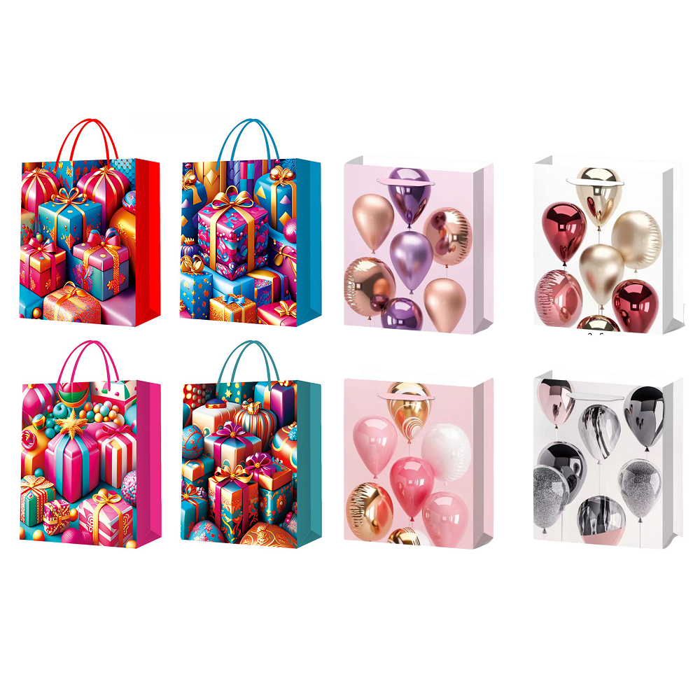 100pcs-Premium Christmas Party Shopping Gift Paper Tote Carry Bags Mixed - Size 50x70x20cm XXLarge|GCBag008-XXLarge-100pcs|UK seller