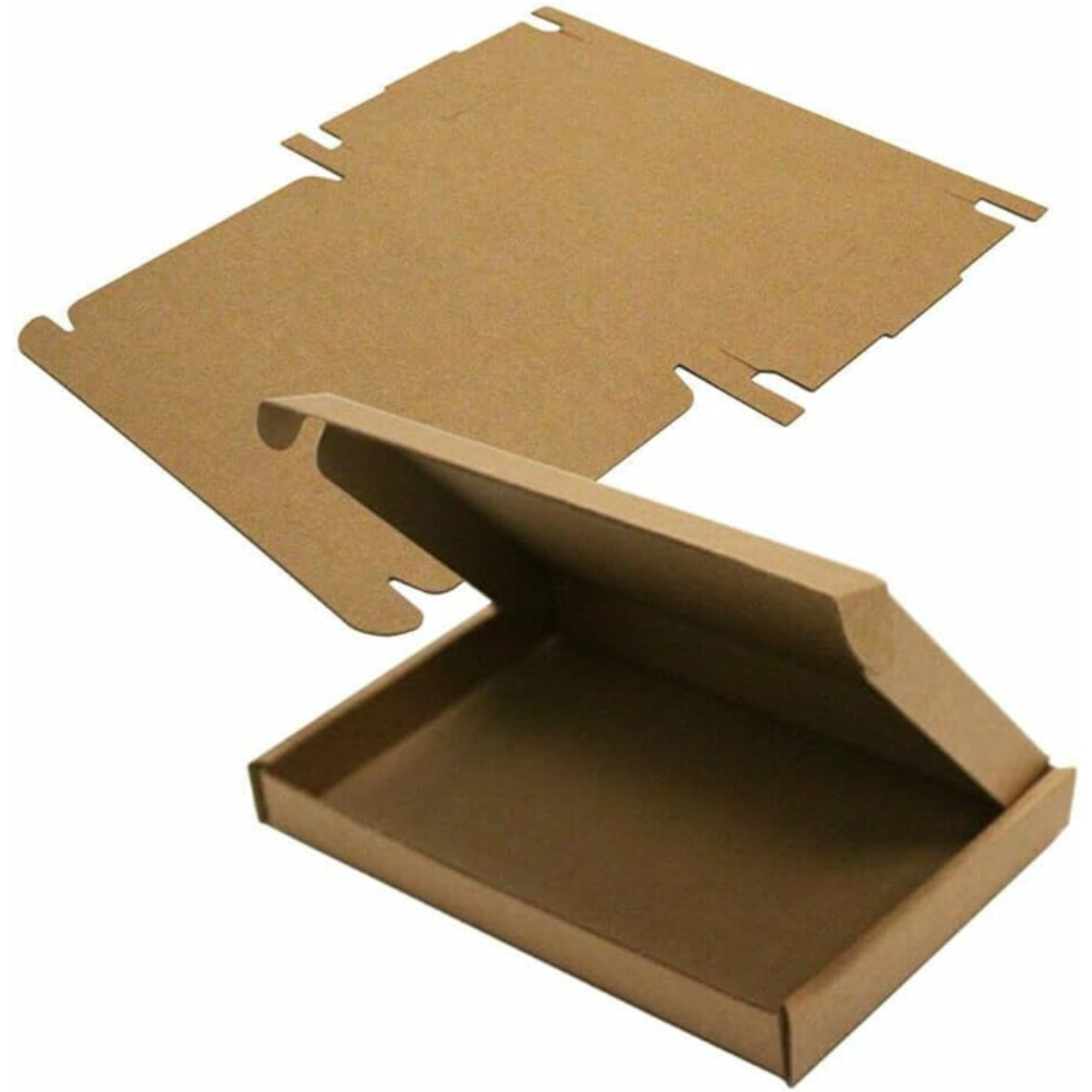 160pcs-Square Large Letter Size Mailing Postal Brown Cardboard Box - 25x25x2cm|GCBox-Square Brown-160pcs|UK seller