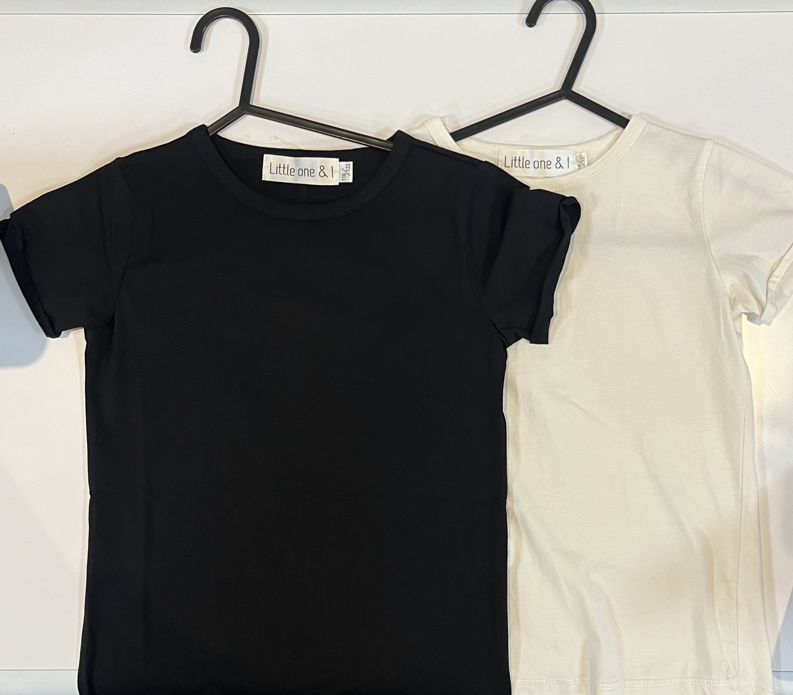 Little one and I | white and black kids T-shirts | ex high street