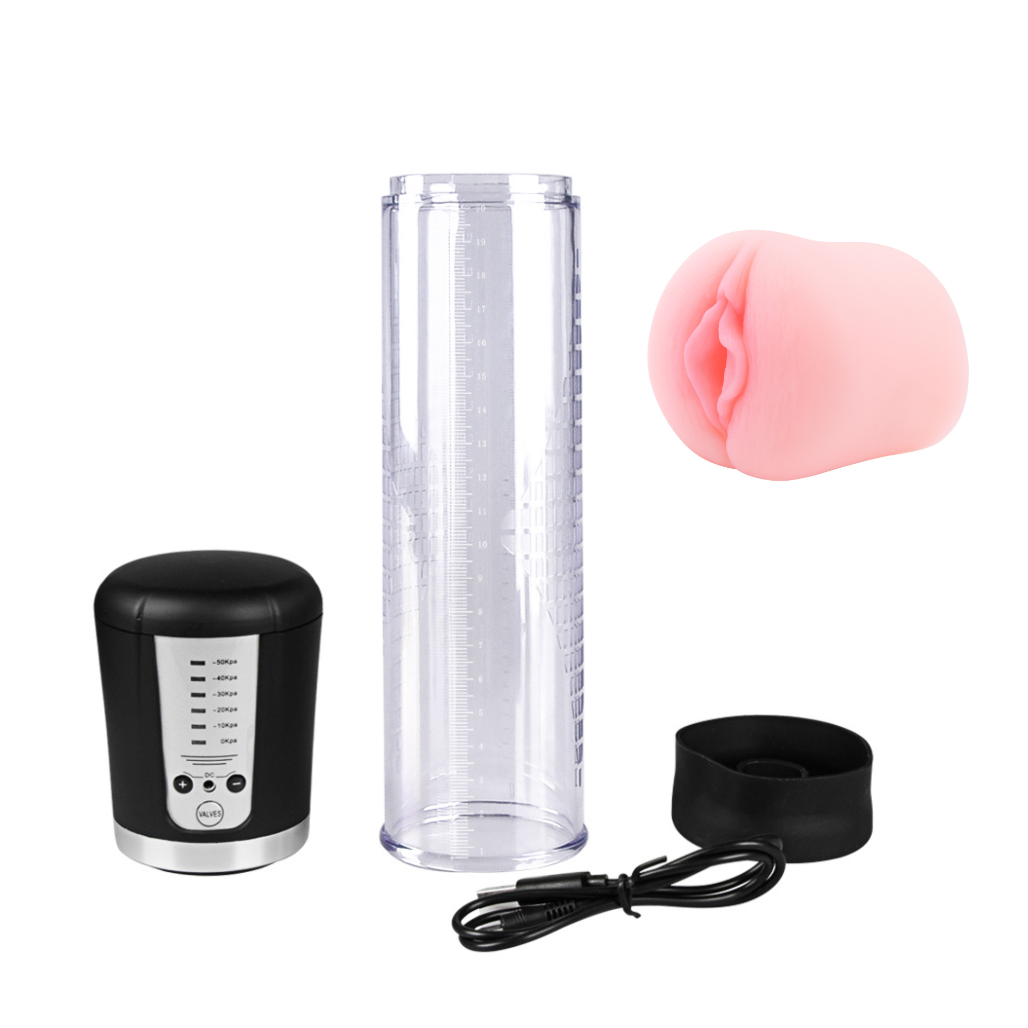 5pcs-Male Rechargeable Masturbator Penis Pump with Simulated Vagina|GCAP197GCAP198-5pcs|UK seller