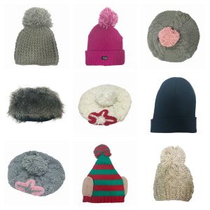 One Off Joblot of 26 Mixed Adult Hats - Beanie, Bobble, Etc.