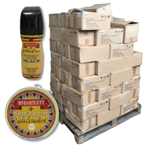 One Off Pallet of Approx. 3,730 Mixed Mr Bartlett Shoe Polish & Shine Sponges