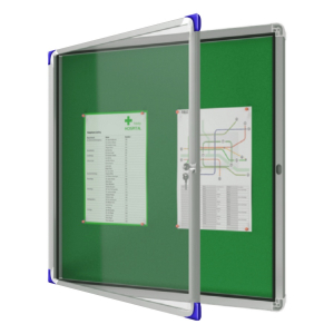 One Off Pallet of 17 Nobo Pacific Glazed Case - Green Felt, 6 x A4