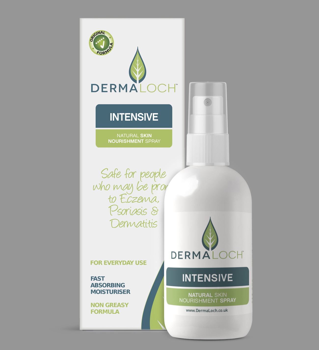 24 Dermaloch Intensive Moisturising Spray (100ml). Safe for those prone to Eczema & Psoriasis