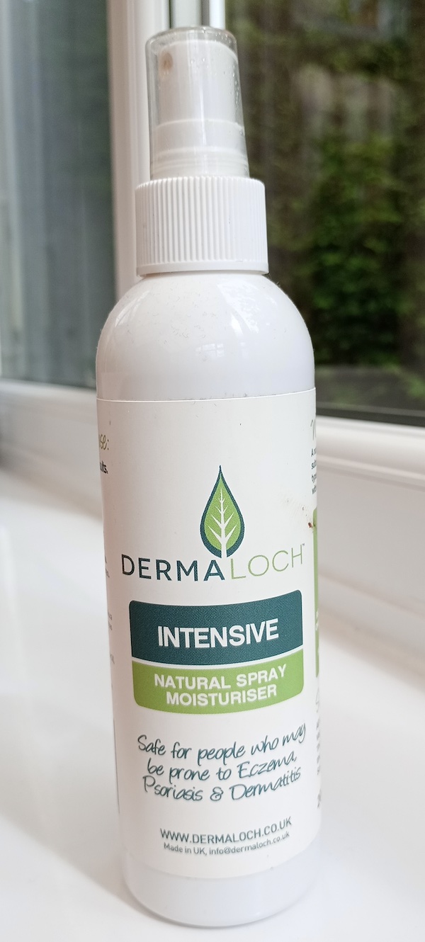 Dermaloch 24 Intensive Spray Moisturiser (200ml). Safe for those prone to Eczema and psoriasis