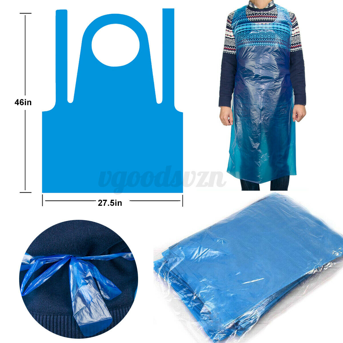 1000pc Anti-static Disposable Non-Woven Protective Cape Hair Dressing Beauty Salon Clothing UK