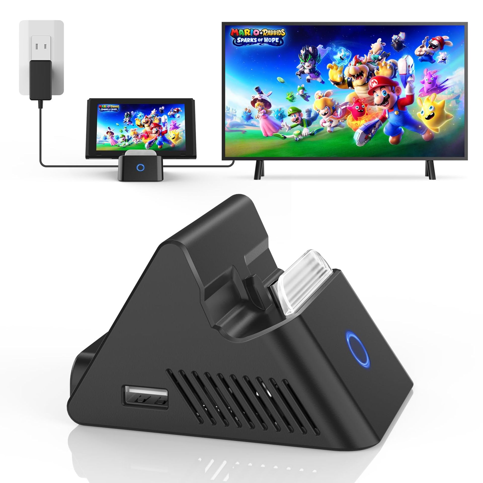 Mooroer Switch Dock for Nintendo Switch/Switch OLED Charger 