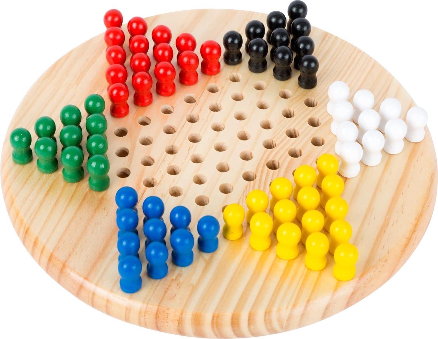 100x Traditional Wooden Chinese Checkers Game