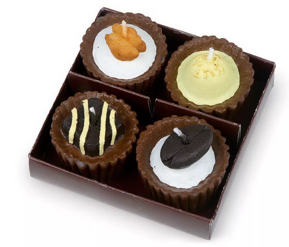 25x Candles Chocolates Set of 4 Aomatice 