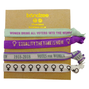 One Off Joblot of 6,000 Bandzee Suffragettes Edition Hair Ties (4Pcs)