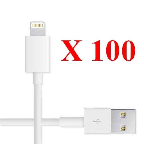 100 x Fits iPhone 6 7 8 X XS XR 11 12 13 14 Pro iPad Fast Charger Charging Cable Lead