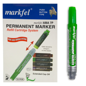 One Off Joblot of 50 Markfel Pack of 10 Green Permanent Markers