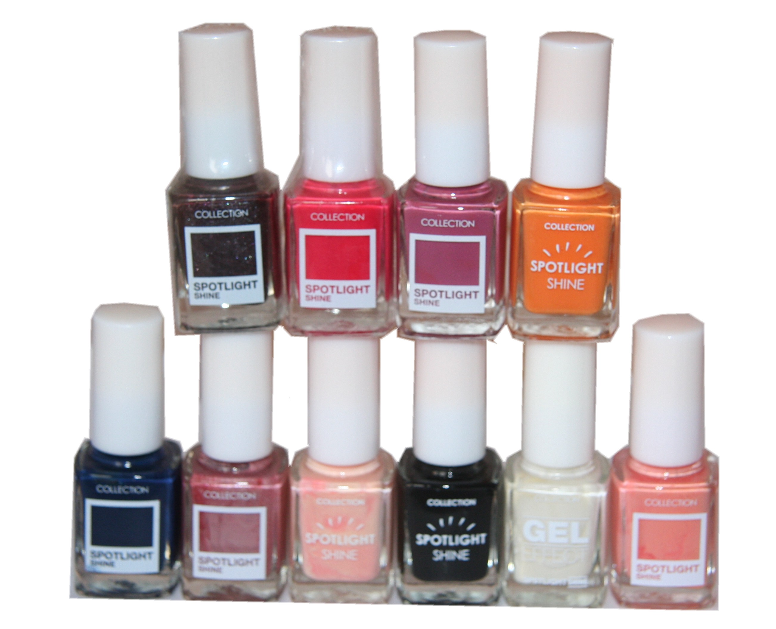 100 x Collection Spotlight Shine & 2 Step Solar Nail Polish | 18+ shades RP £320