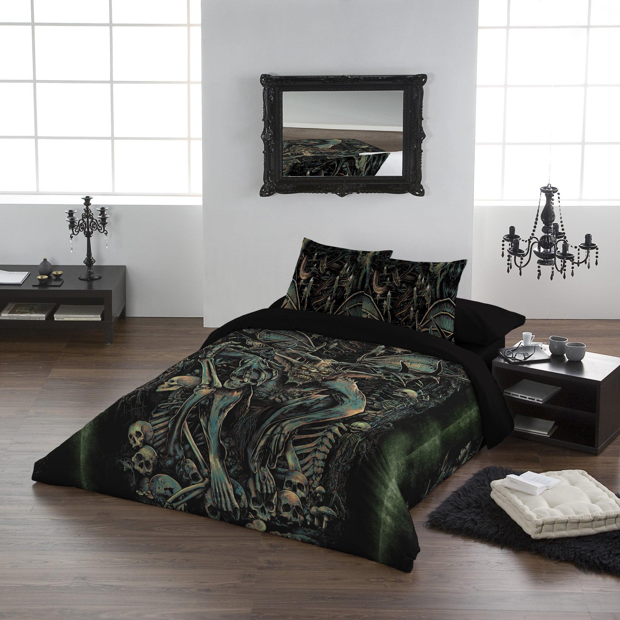 Dark Gothic 100% Cotton Duvet Cover Set