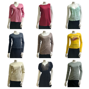 Wholesale Joblot of 26 Ladies Mixed Branded Tops - Tees, Camisoles, Etc.