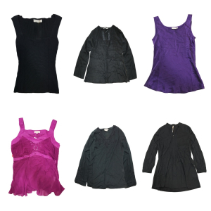 One Off Joblot of 7 Ladies Mixed Branded Tops & Vests - B.Young, Part Two, Etc.