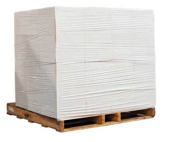 1800 Rolls Pallet Stretch Wrap White Opaque 400mm x 200m 20mu +-5% tolerance 1.50kg Gross