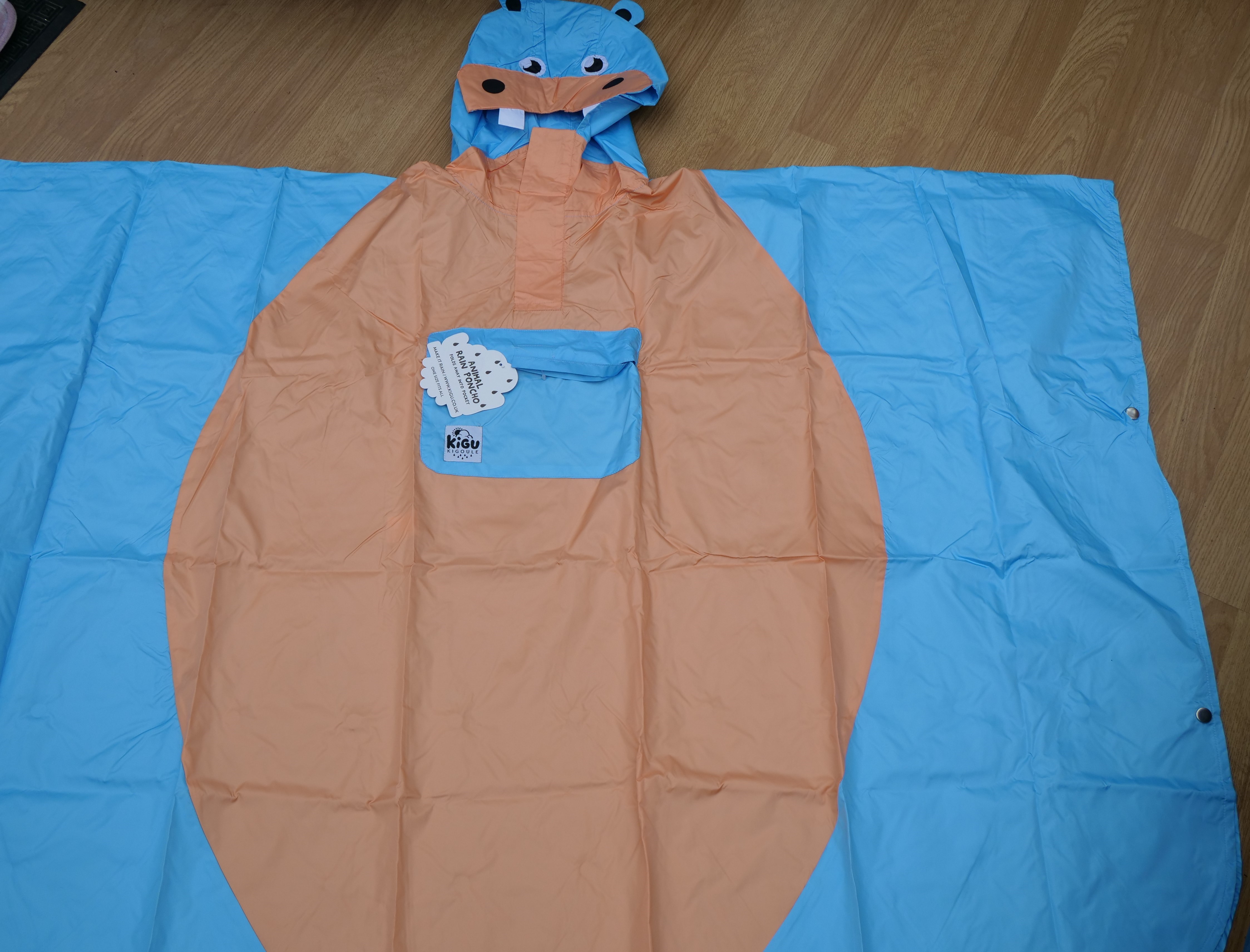 40 x Kigu Kids / Adult Hippo Rain Poncho One Size High Quality RRP £39.99 each