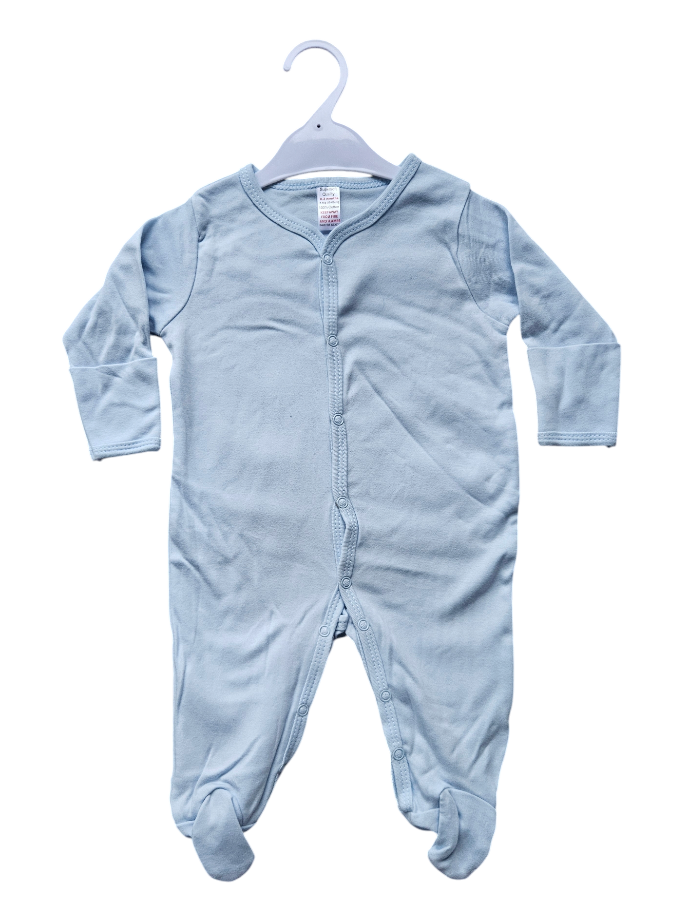 Baby Sleepsuits Plain Cotton 22pc Joblot For Resale