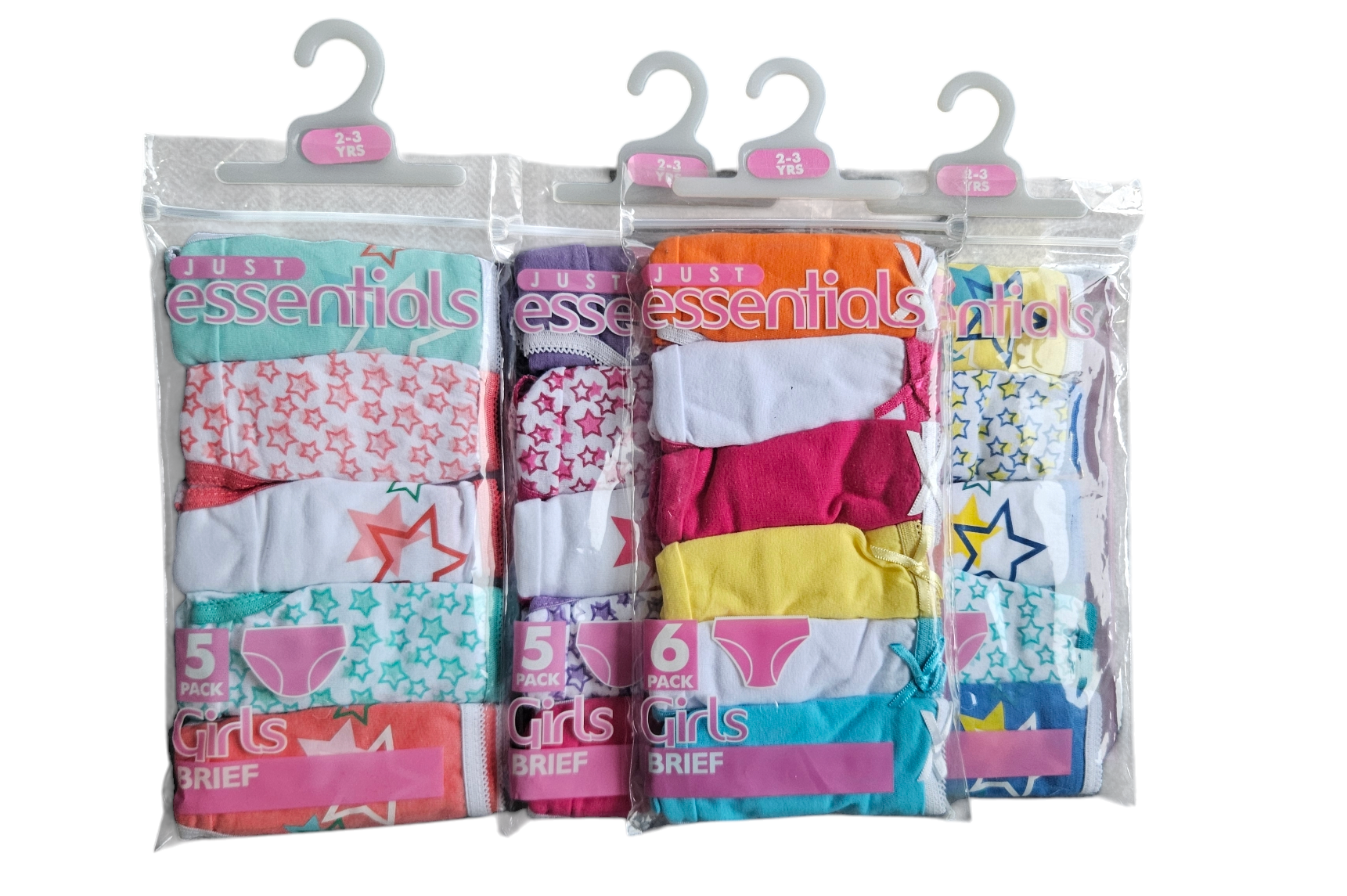 Girls Briefs Sets 17pc Joblot For Resale 2/3yrs and 4/5yrs