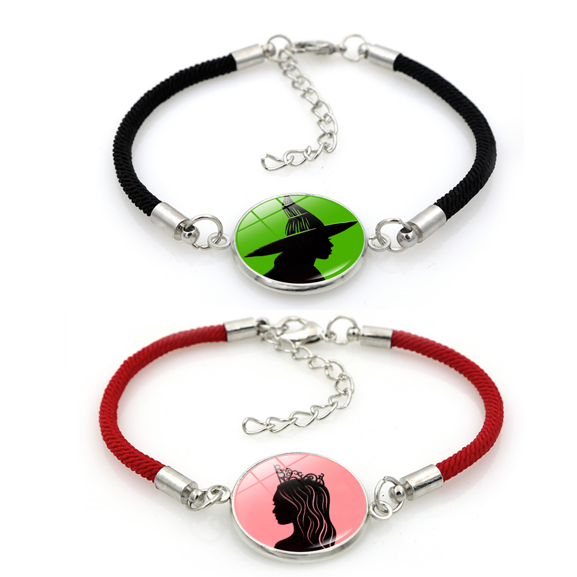 20pcs-Wicked Witch Inspired Elphaba & Glinda Friendship Rope Bracelets|GCJ750BR-Rope|UK SELLER