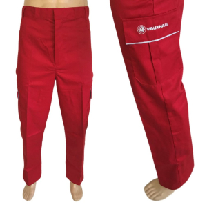 One Off Job Lot of 202 Men's Vauxhall Red Workwear Trousers - 100-104