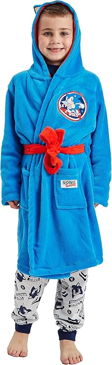 Boys Blue Sonic Robe Joblot 4-5 5-6 6-7 Years