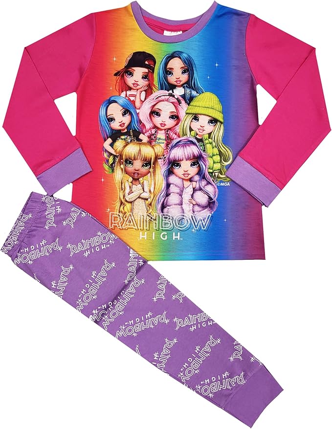 Rainbow High Kids Pyjamas 5-6 6-7 7-8 8-9 9-10