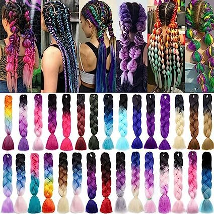 300 Assorted Colour Jumbo Hair Plaits/ Braiding Plaits