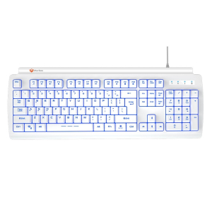 One Off Job Lot of 10 MeeTion White USB Backlit Gaming Keyboard - K9000