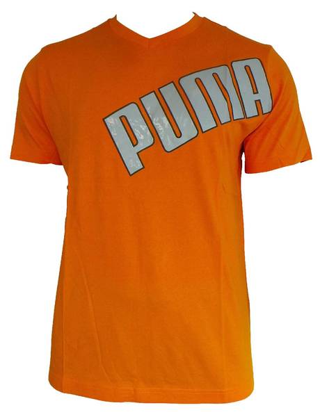 Wholesale Joblot of 10 Mens Orange Puma T-Shirts Size Large