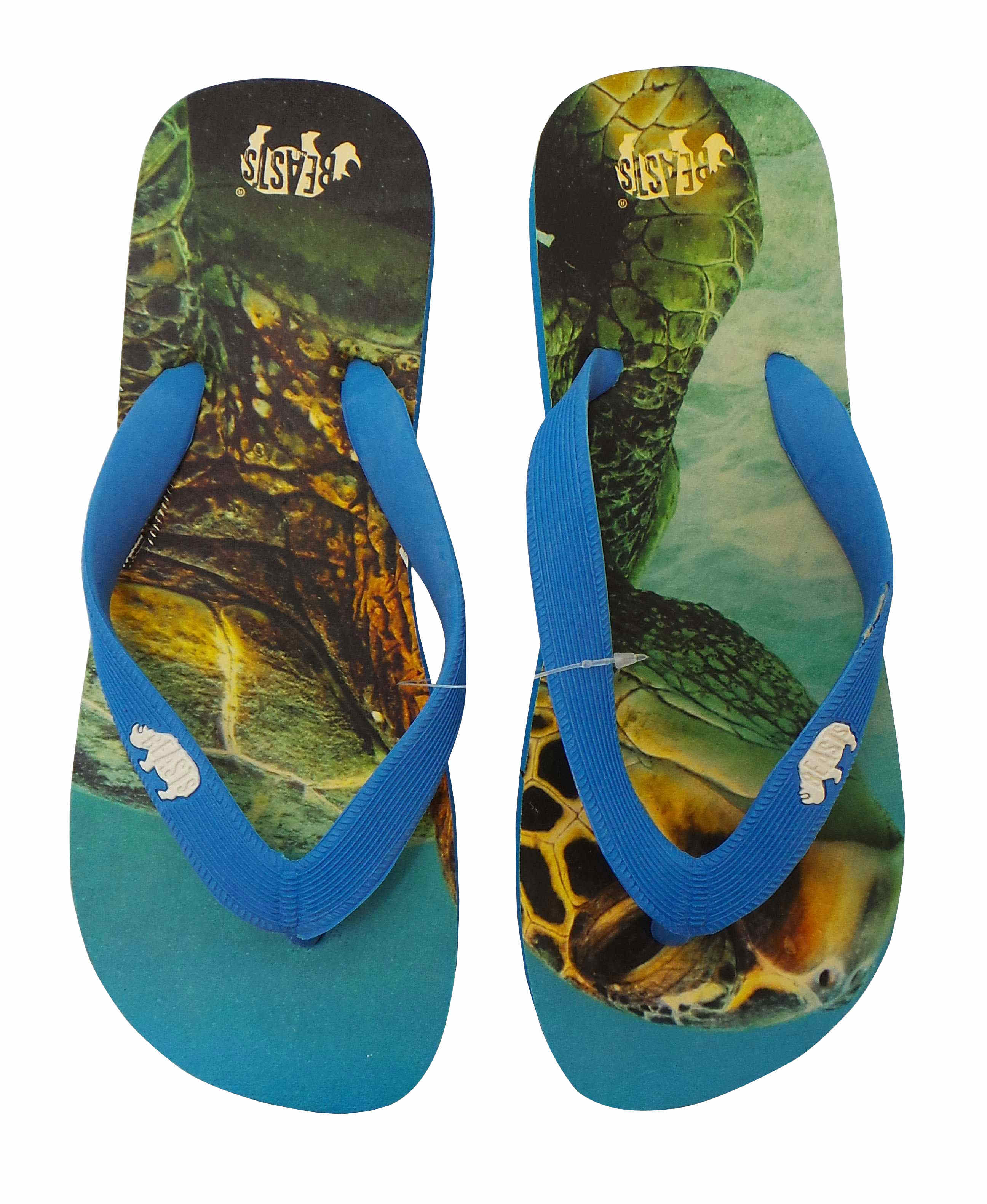 Joblots of 100 Beasts Mens & Womens Endangered Animals Flip Flops